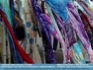Photo: Blowin in the Wind- Hand-painted silk scarves at craft sale ©2006 World-Link