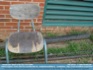 Photo:  "Old School"  - old school chair against a brick wall ©2006 World-Link 